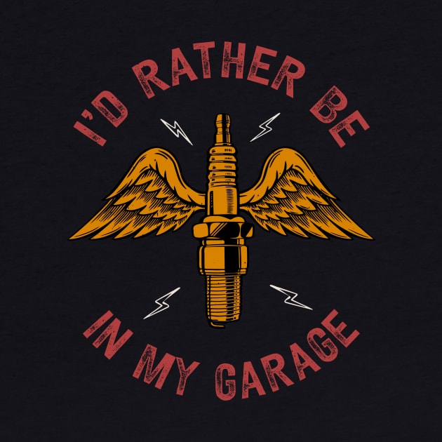 Auto Mechanic Garage Vintage Car Repair by Foxxy Merch